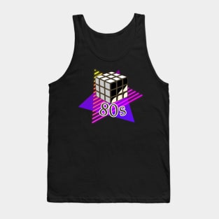 Retro 80s rubiks cube Tank Top